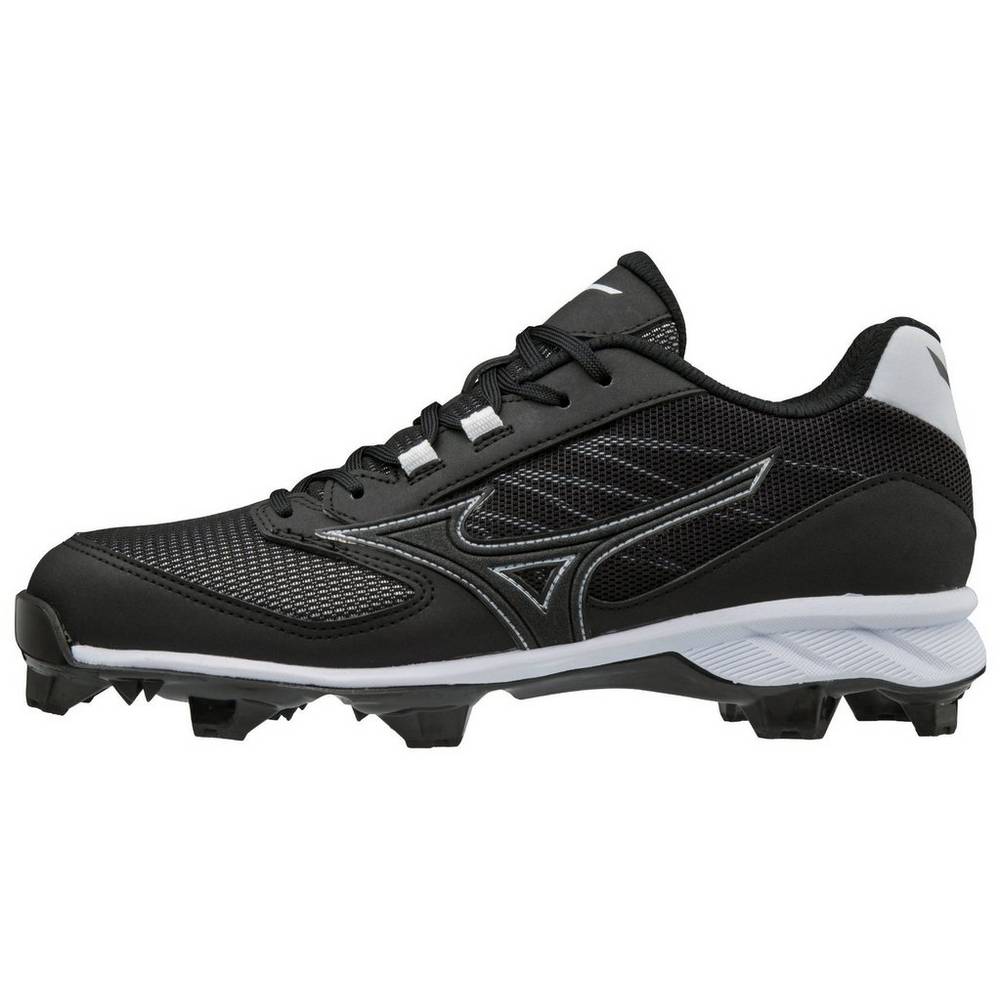 Mizuno 9-Spike Advanced Dominant TPU Molded - Erkek Beyzbol Ayakkabısı - Siyah/Beyaz Türkiye (UJNHRM